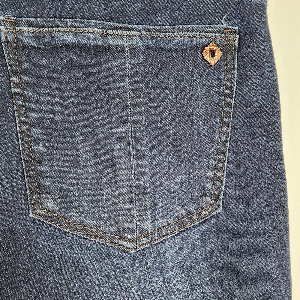 Democracy Absolution Jeans Dark Wash Distressed Stretch Denim Pants Size 10 - Picture 3 of 14